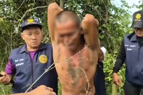 รวบแล้ว นักโทษปีนกำแพงเรือนจำกาฬสินธุ์